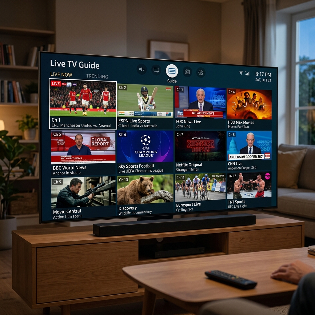 Canais IPTV ao vivo